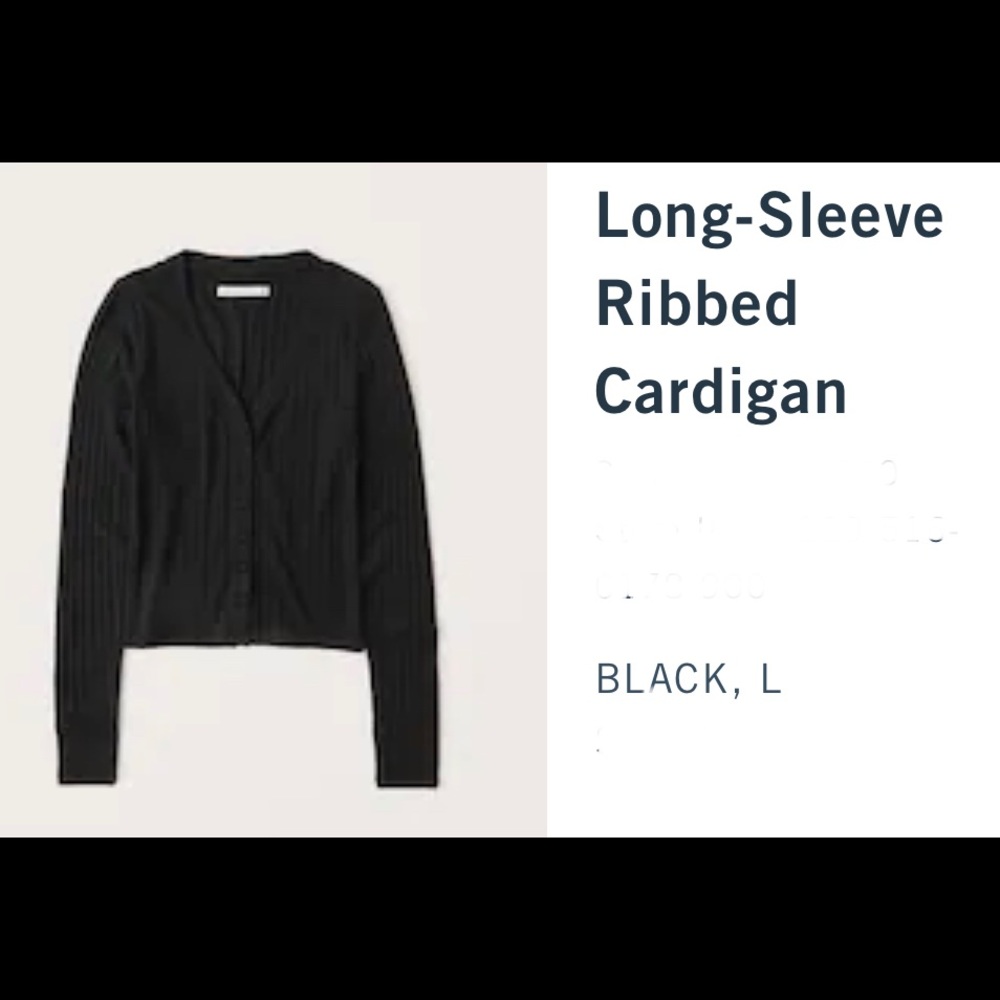 Long sleeve cardigan Abercrombie large
